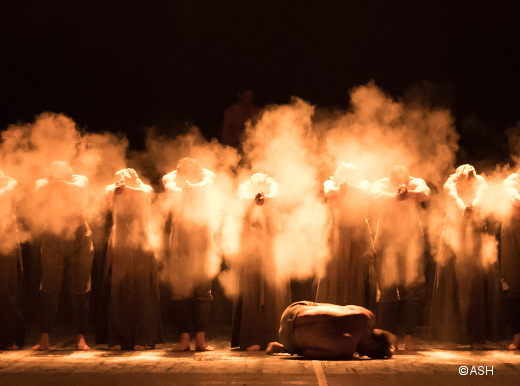 Akram Khan's piece Dust during English National Ballet's dress rehearsal of Lest We Forget at Sadler's Wells Theatre, London on September 07, 2015. Photo: Arnaud Stephenson
