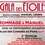 Le Gala des Étoiles à Paris et en tournée – Hommage à Manuel Legris – 1er et 2 mars 2014