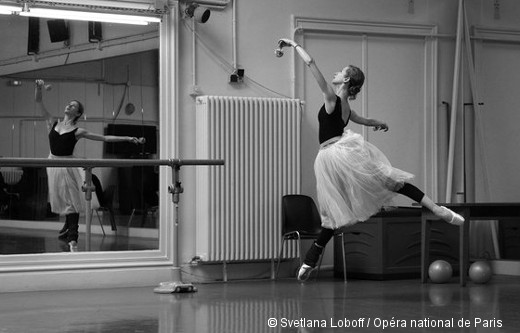 Giselle en répétition - Myriam Ould-Braham