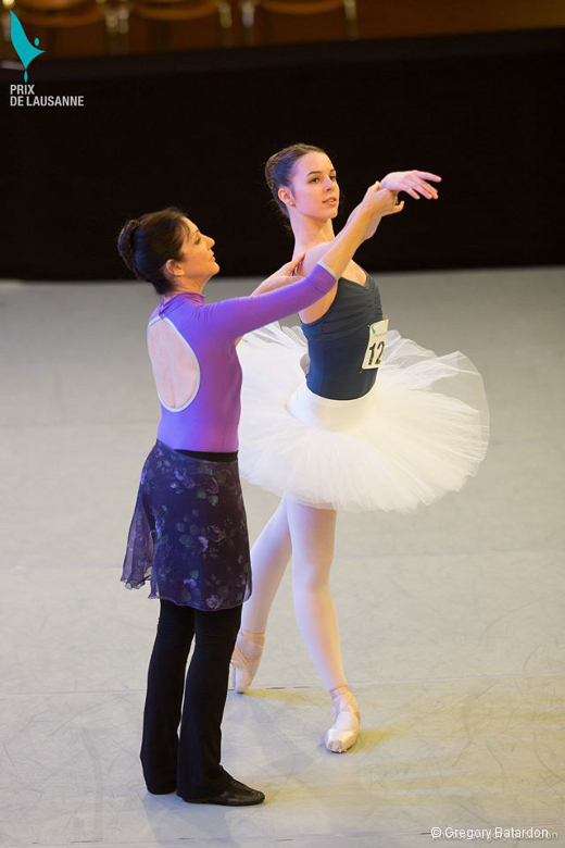 Cynthia Harvey, répétitrice des variations classiques au Prix de Lausanne 2016